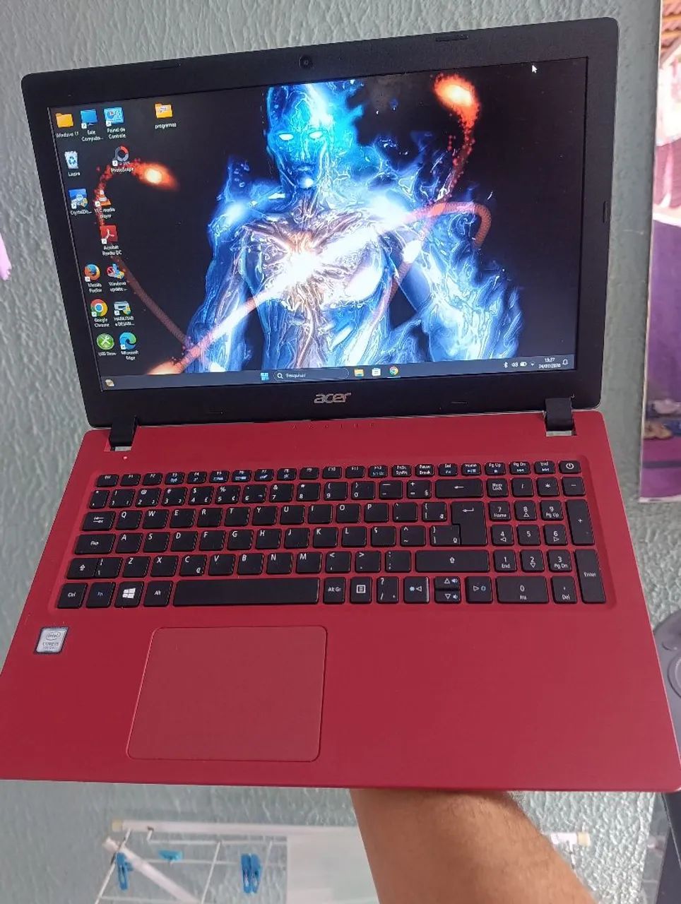 Notebook Acer com processador Intel Corei5 de 7 geração, SDD 256 gigas, 4 Gb de RAM ddr4 - Foto 3