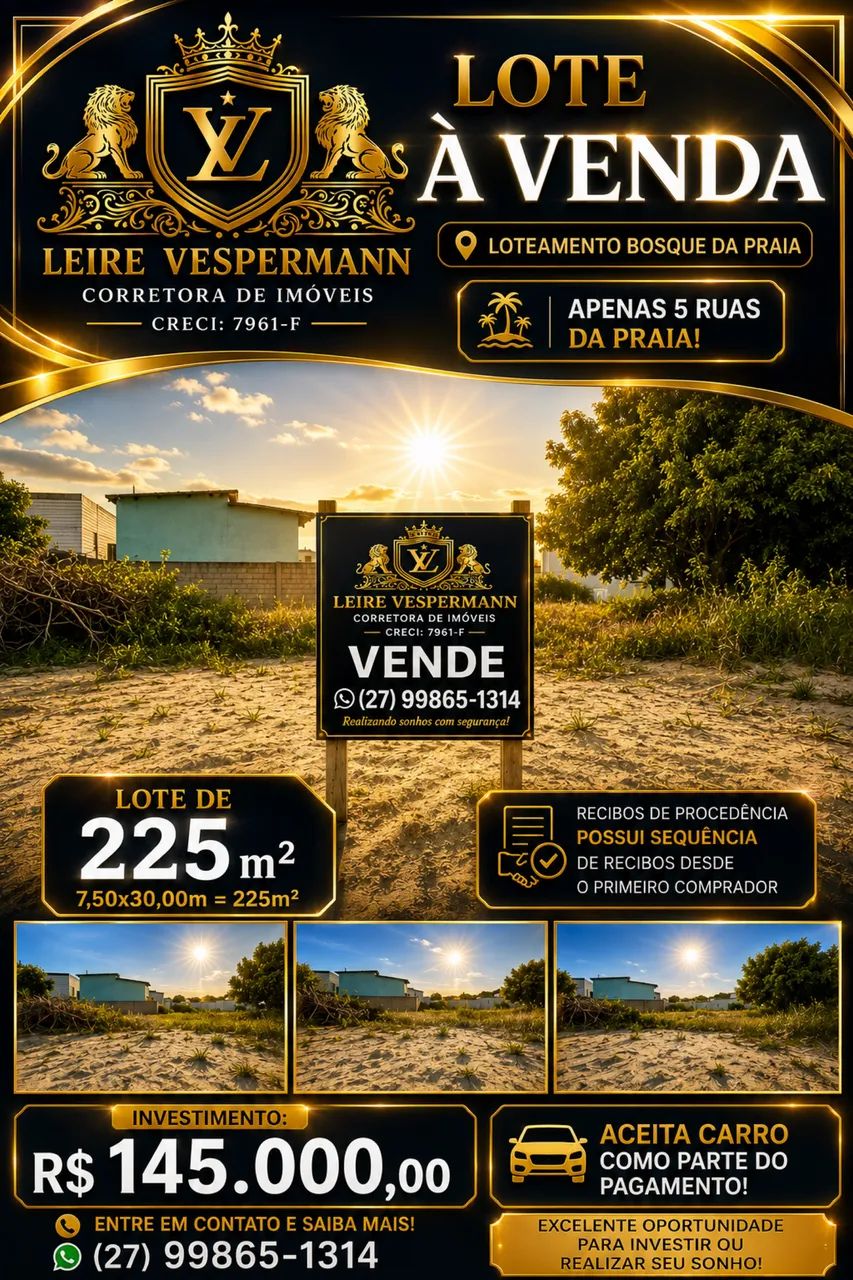LOTE NA PRAIA DE GURIRI 
