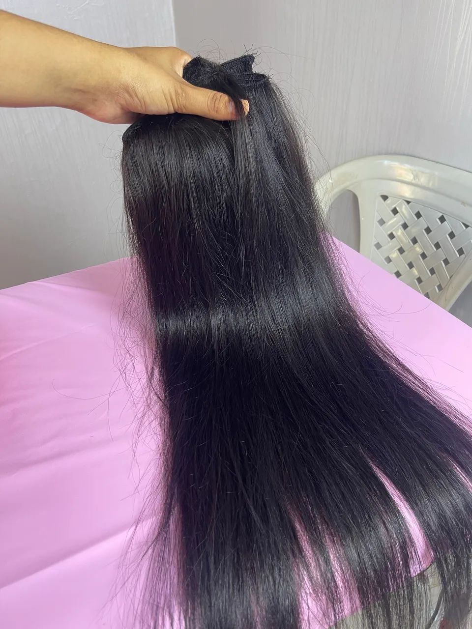 Cabelo humano 60 cm 200  gramas