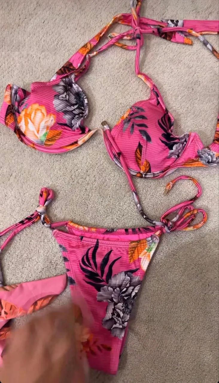 conjunto com 3 peças: saída, biquíni. marca vestem - Foto 5