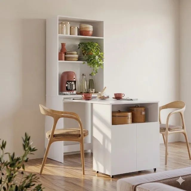 Mesa dobravel branca Novo!