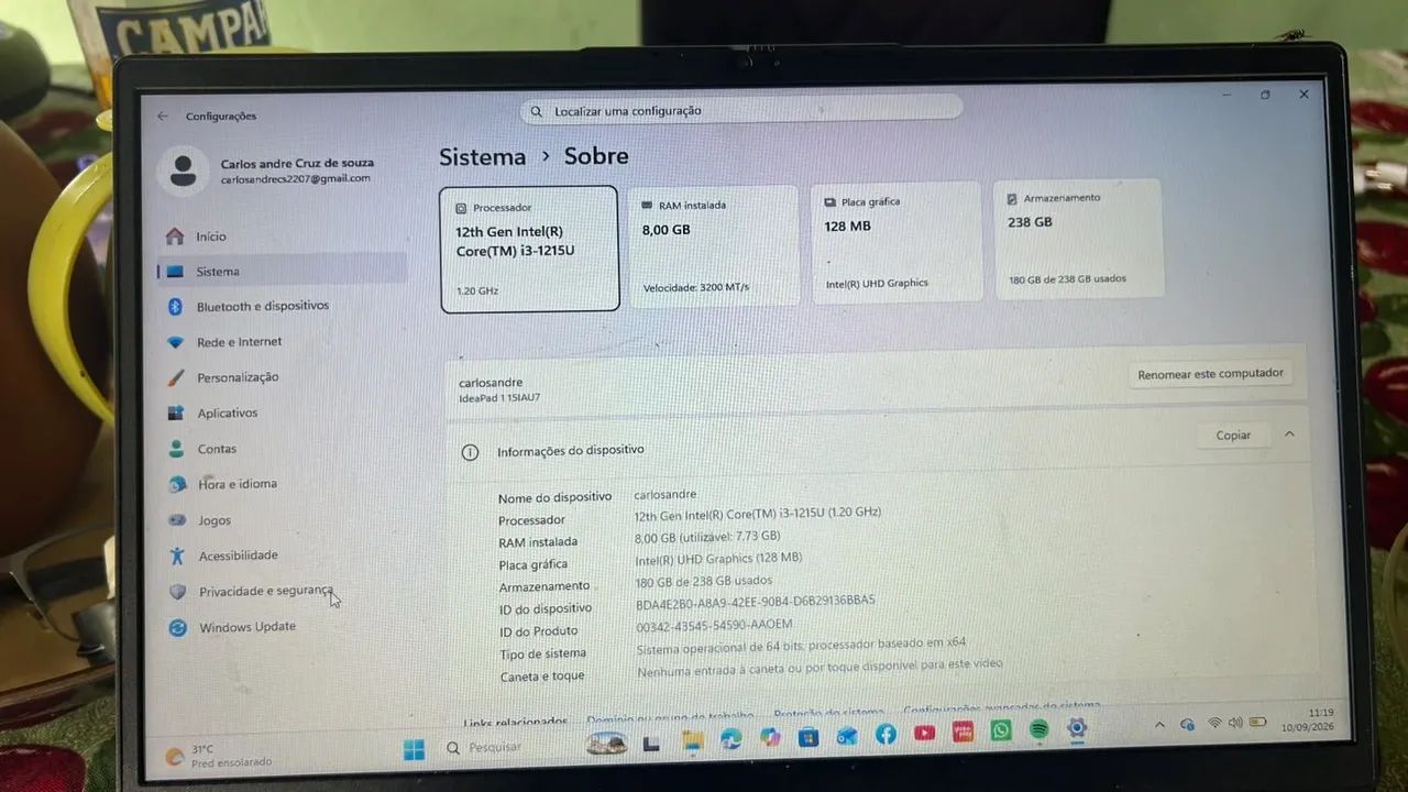 Notebook em ótimo estado de conservação  - Foto 2