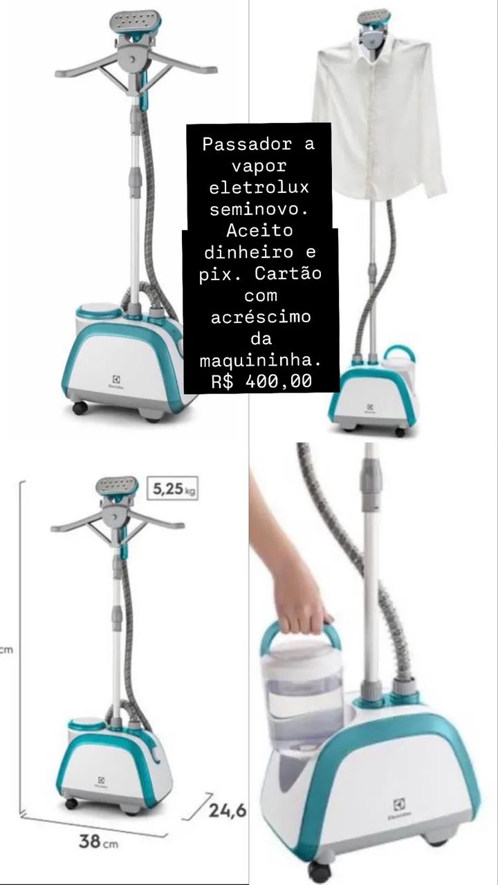 Passadeira a vapor eletrolux