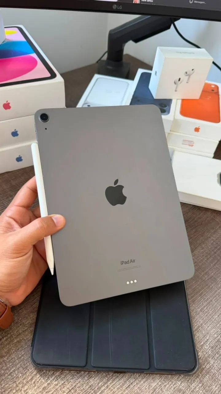 iPad Air M1 256GB 11 Polegadas + Pencil Goojodoq - 4 Meses De Garantia - Entrega Gratuita - Foto 3