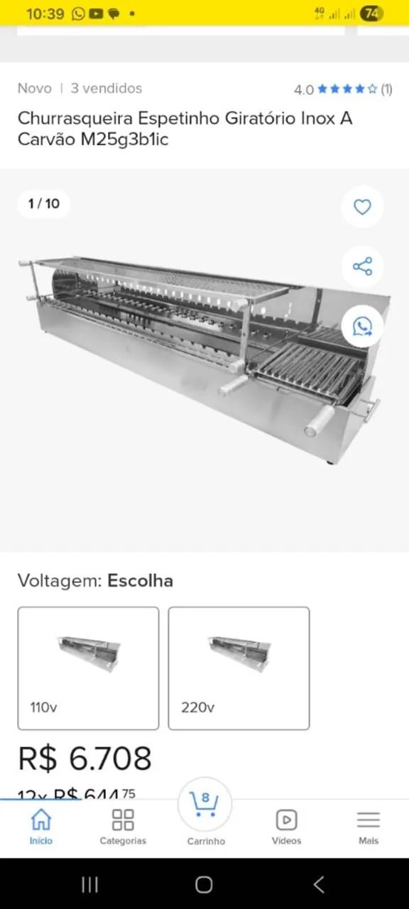 Churrasqueira de inox top - Foto 4