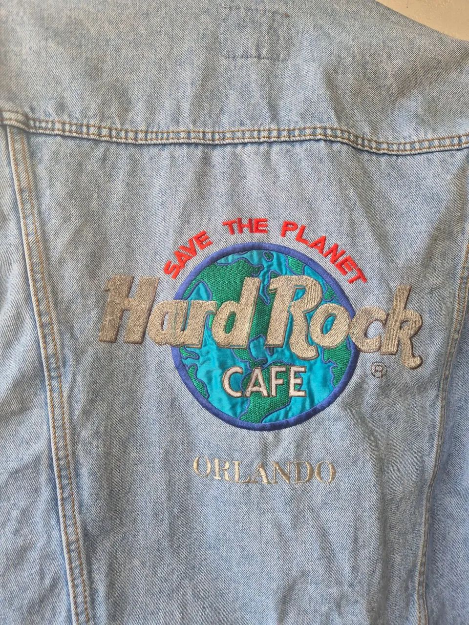 jaqueta jeans vitange hard rock - Foto 2