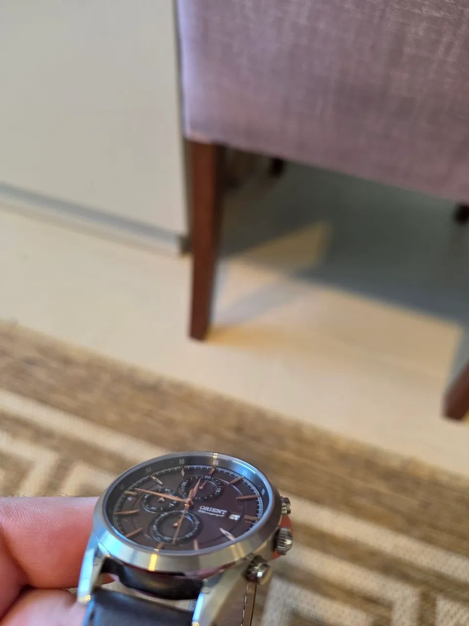 Relogio Orient Pulseira de Couro  - Foto 5