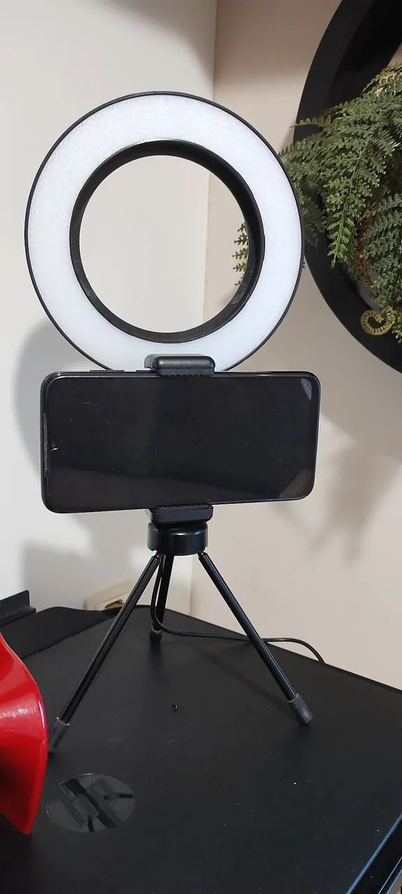 Iluminador ring light de mesa em led - Foto 3