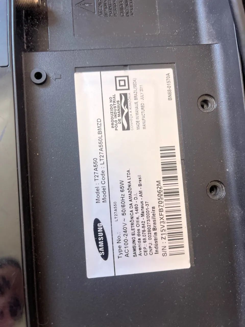 ? VENDO TV/MONITOR SAMSUNG 27 POLEGADAS! - Foto 2
