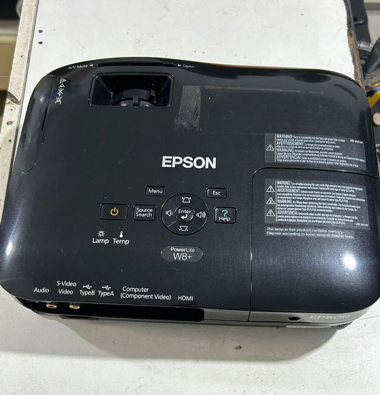 Projetor Epson PowerLite W8+