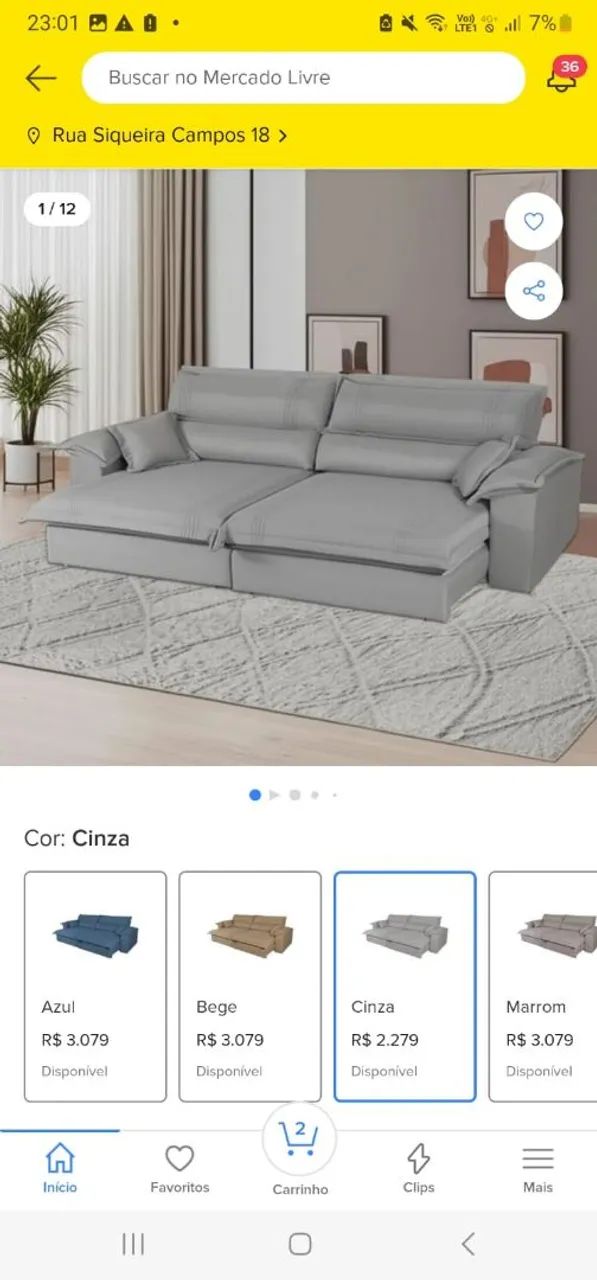 Sofa retrátil 