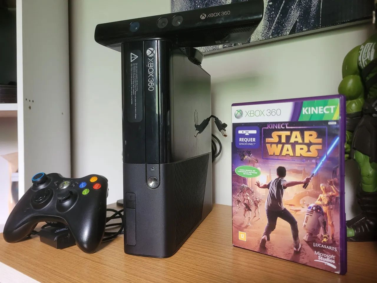 Xbox 360 super slim completo com Kinect  - Foto 3