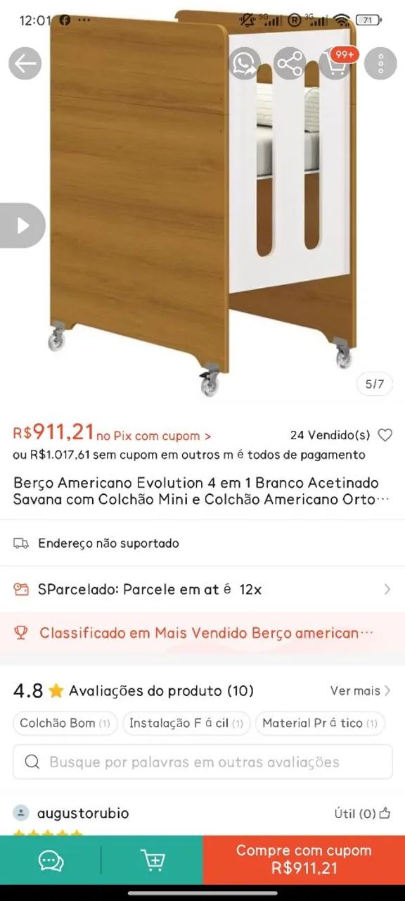 Berço 4 em 1 - Foto 5