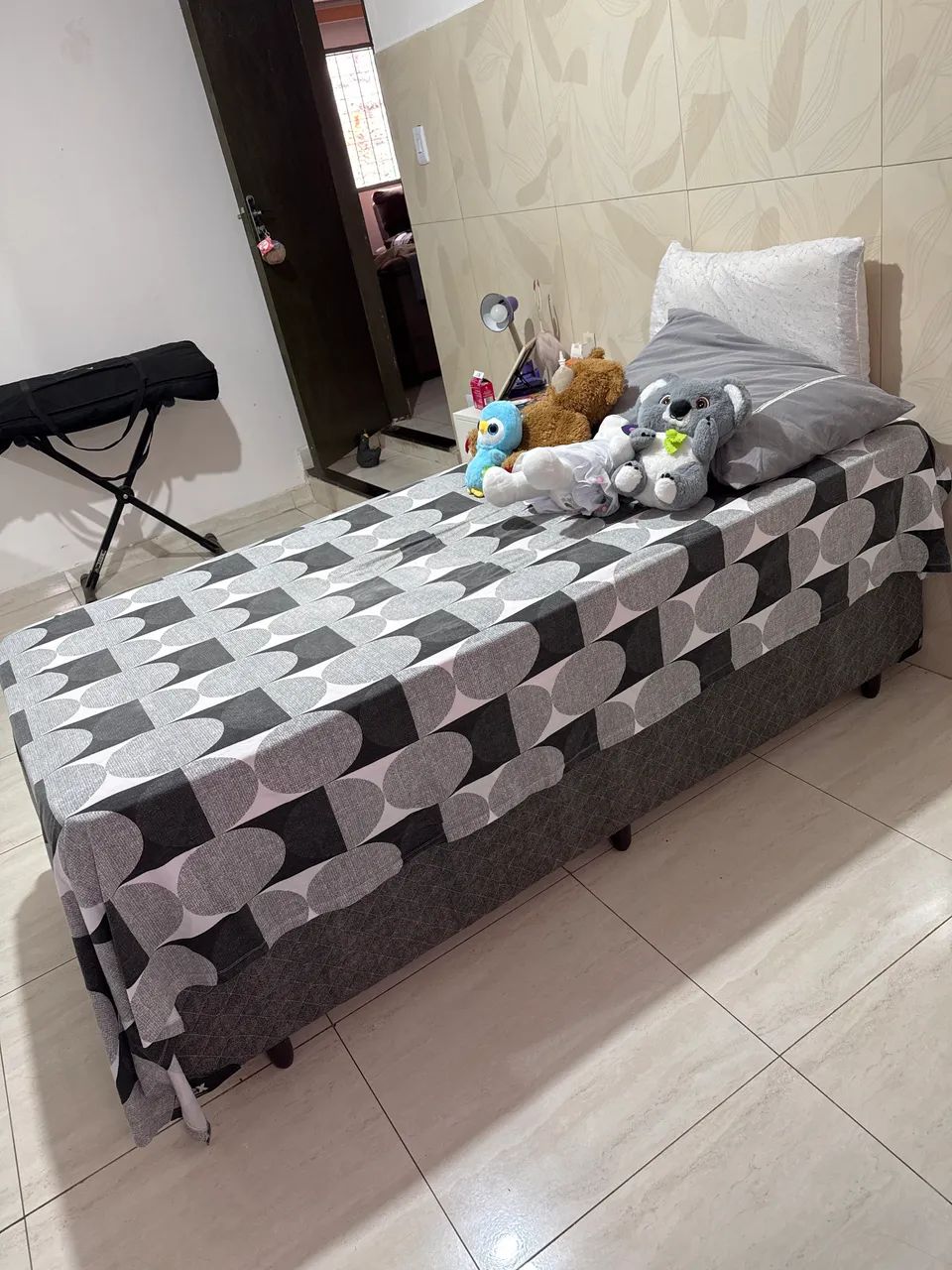 Cama solteiro box de baú 