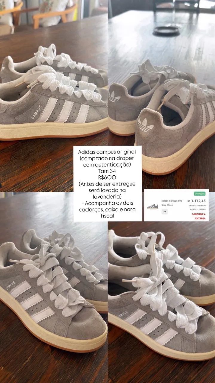 Adidas Campus Cinza