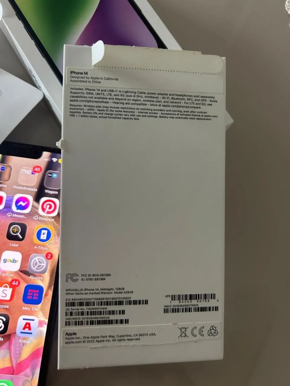 Vendo iPhone 14 -126 Gb  - Foto 2