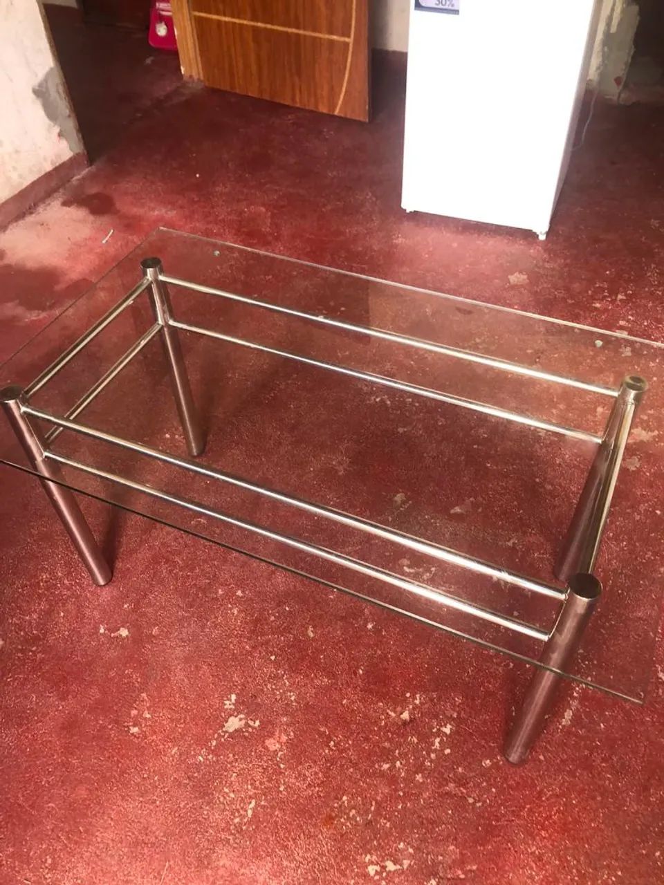 Mesa de inox pra sala de estar - Foto 2