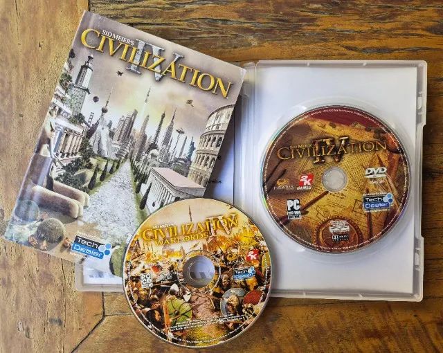 Sid Meier's Civilization IV PC DVD Original Completo - Caixa e Manual! - Foto 3