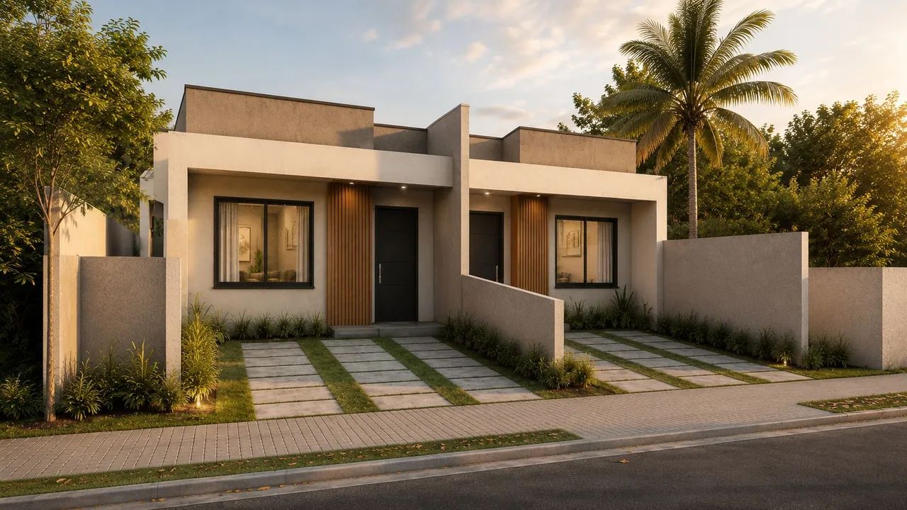 Casa térrea com 2 quartos, quintal e 1 vaga - Foto 2