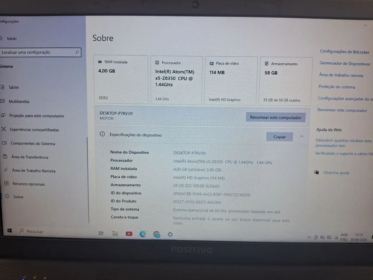 Notebook Positivo Motion Q464C-O Intel - Foto 5