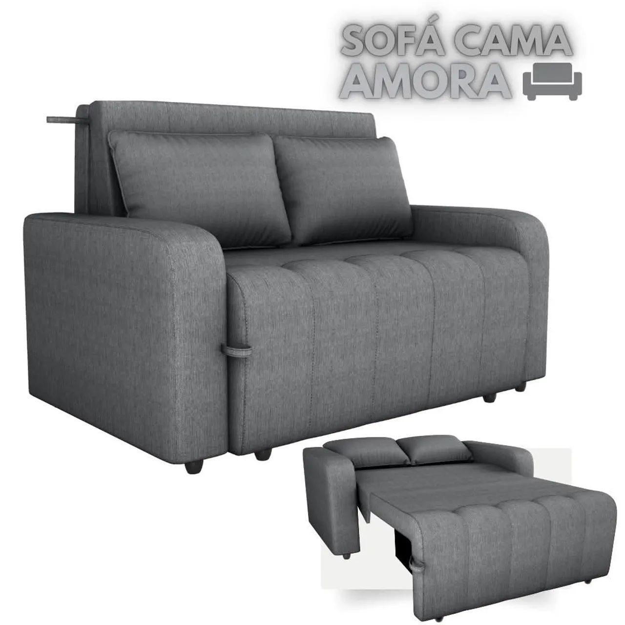 Sofá Cama mx Amora new Linho  - Foto 2