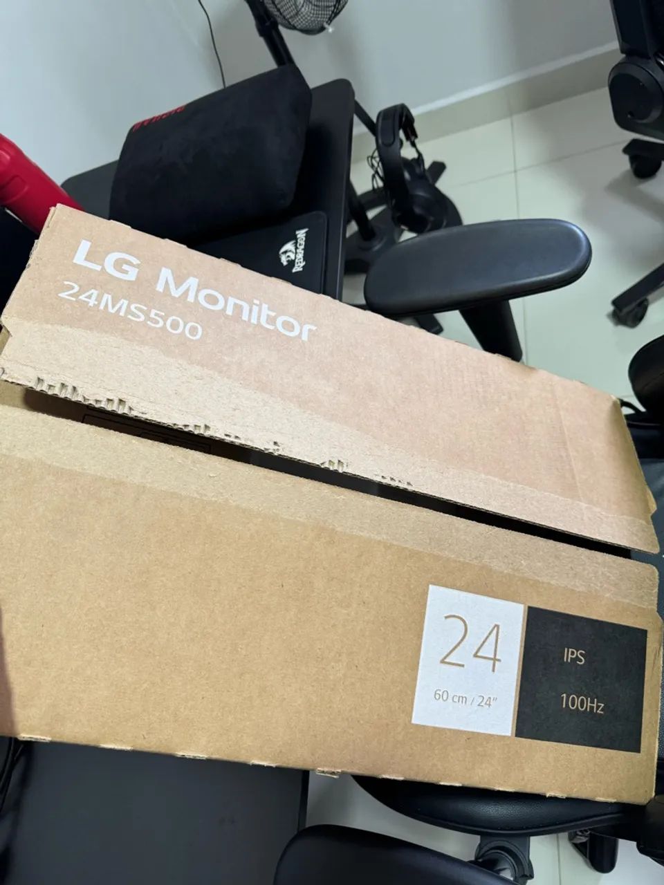 Monitor LG 24? IPS Full HD 100 Hz 24MS500 com caixa - Foto 4