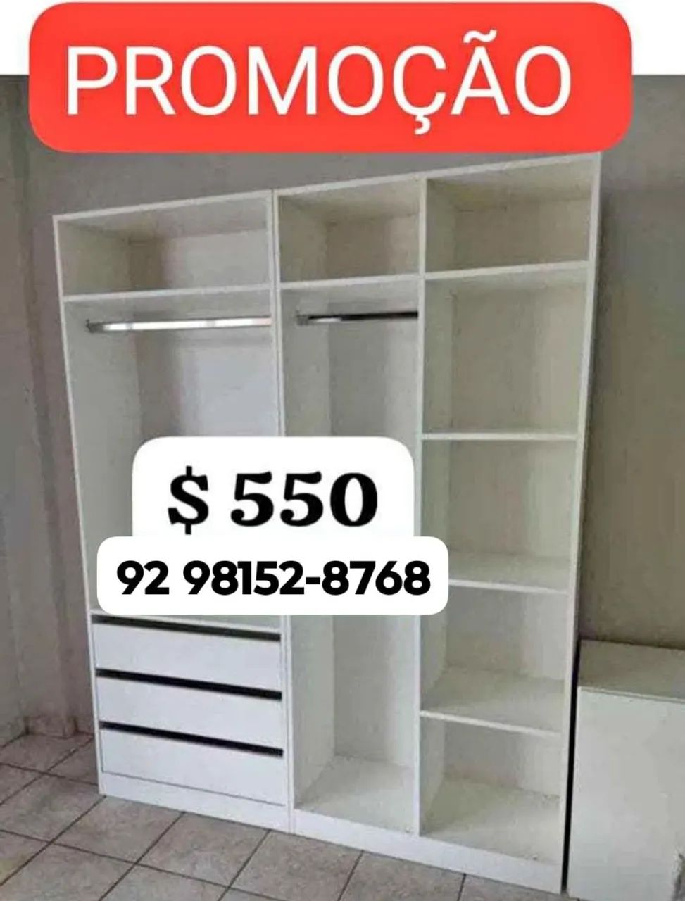 Closet a pronta entrega 