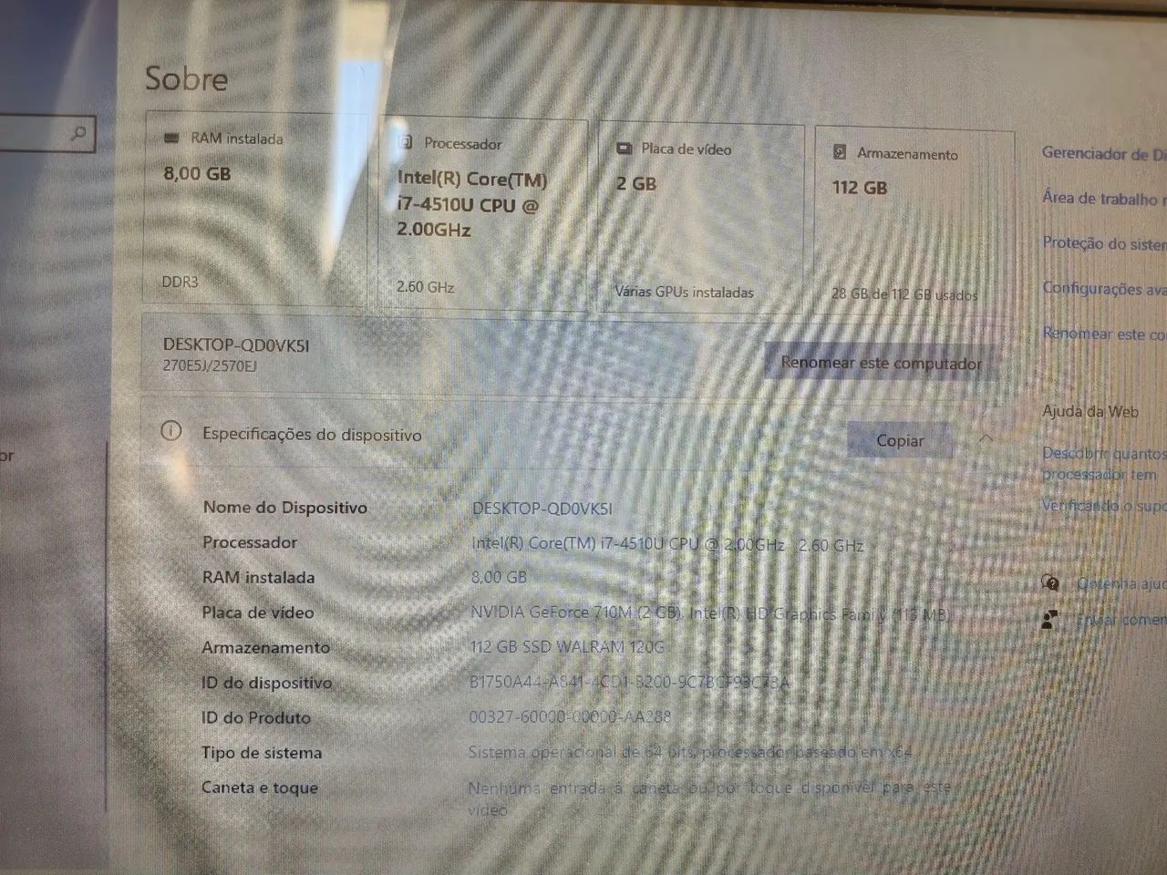 Notebook Samsung Intel core i7 - 4510U CPU @2.00GHz - Foto 3