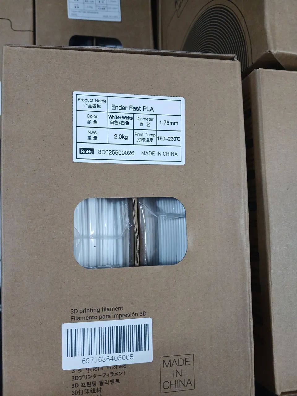 Filamentos kit de 2kg da Creality