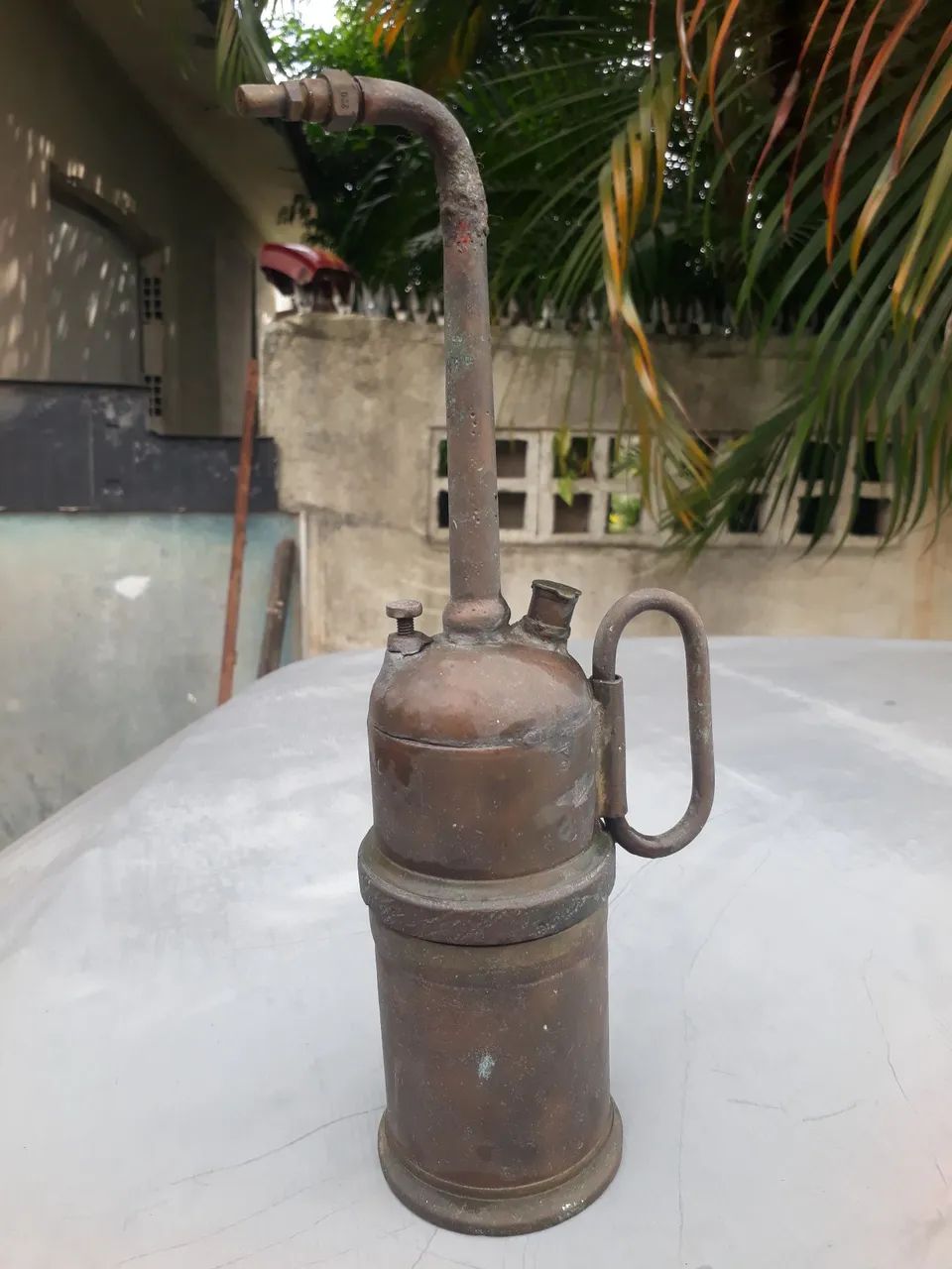 Antigo Maçarico de Bronze