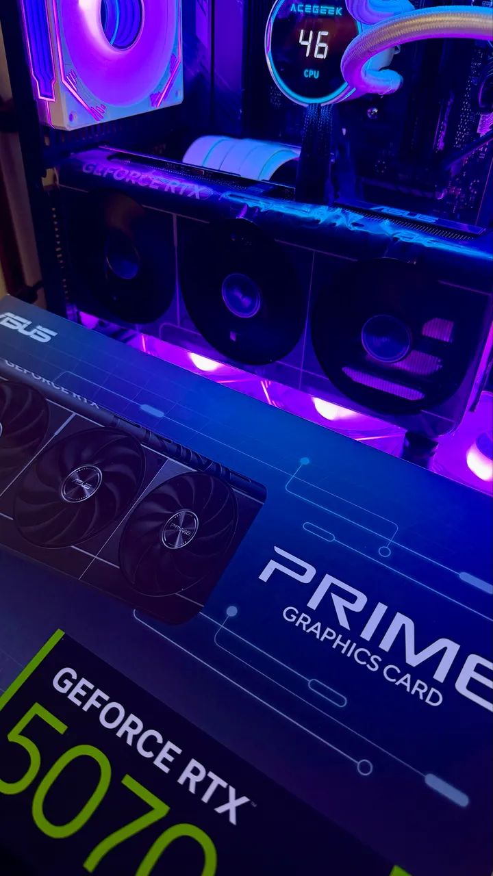 PLACA DE VÍDEO RTX 5070 12GB ASUS PRIME OC Edition - GDDR7 - Na caixa  