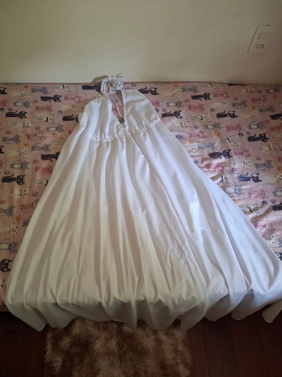 Vestido branco longo