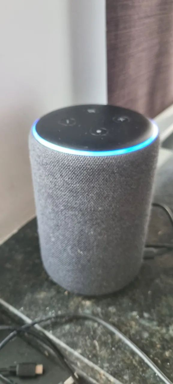 Alexa Echo Plus 3a Geração - Smart Speaker Cinza (Usado) - Foto 5