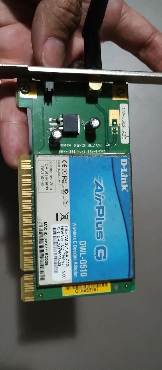 Placa wifi D-Link Air Plus modelo:DWL-G510