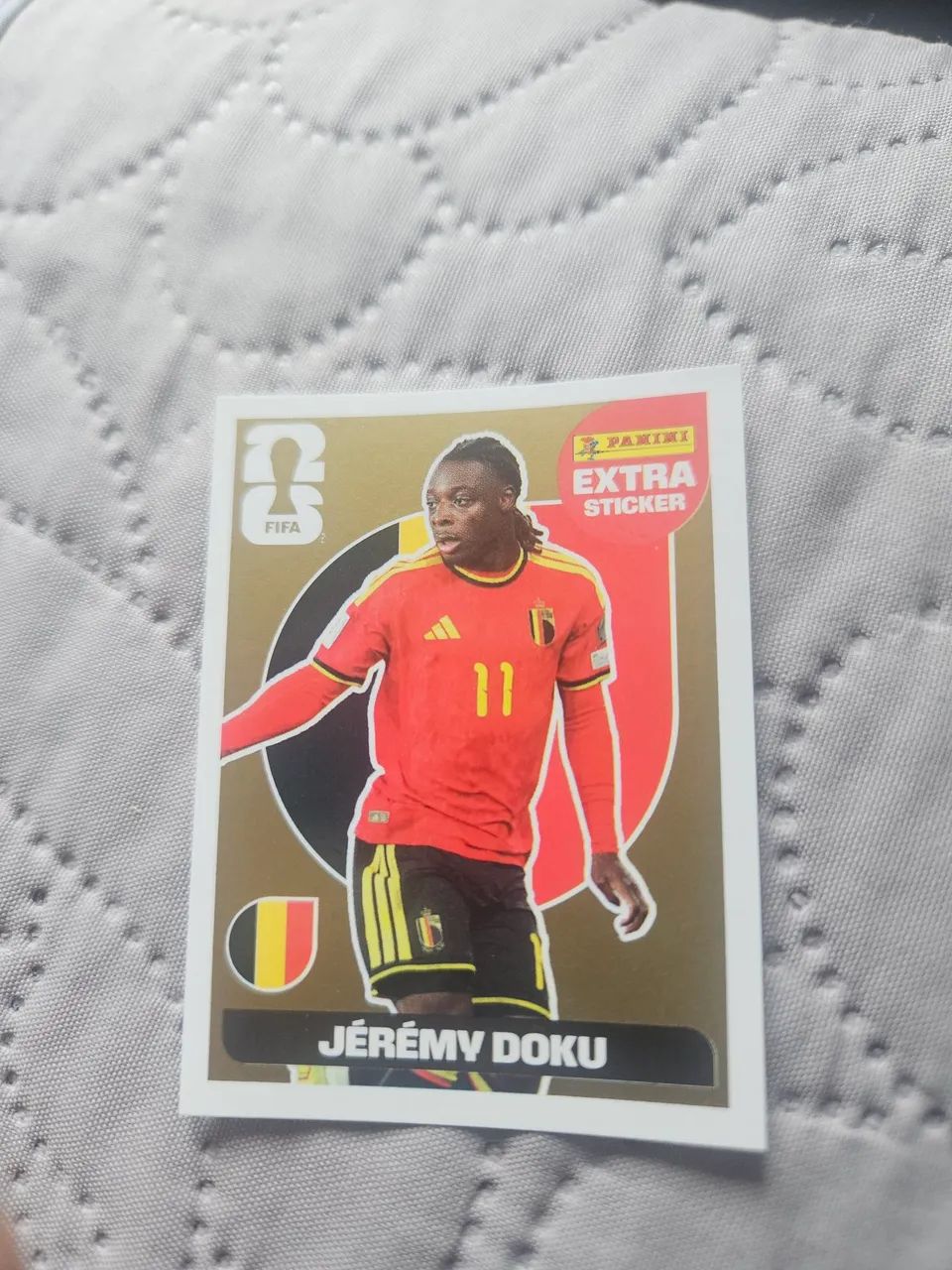 Extra Sticker Jérémy Doku Gold 2026