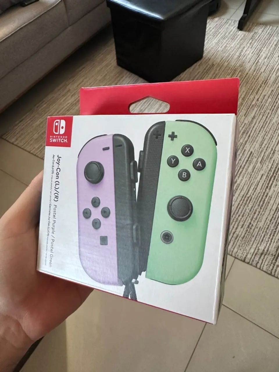 Controle Joy Con Roxo E Verde Pastel - Nintendo Switch