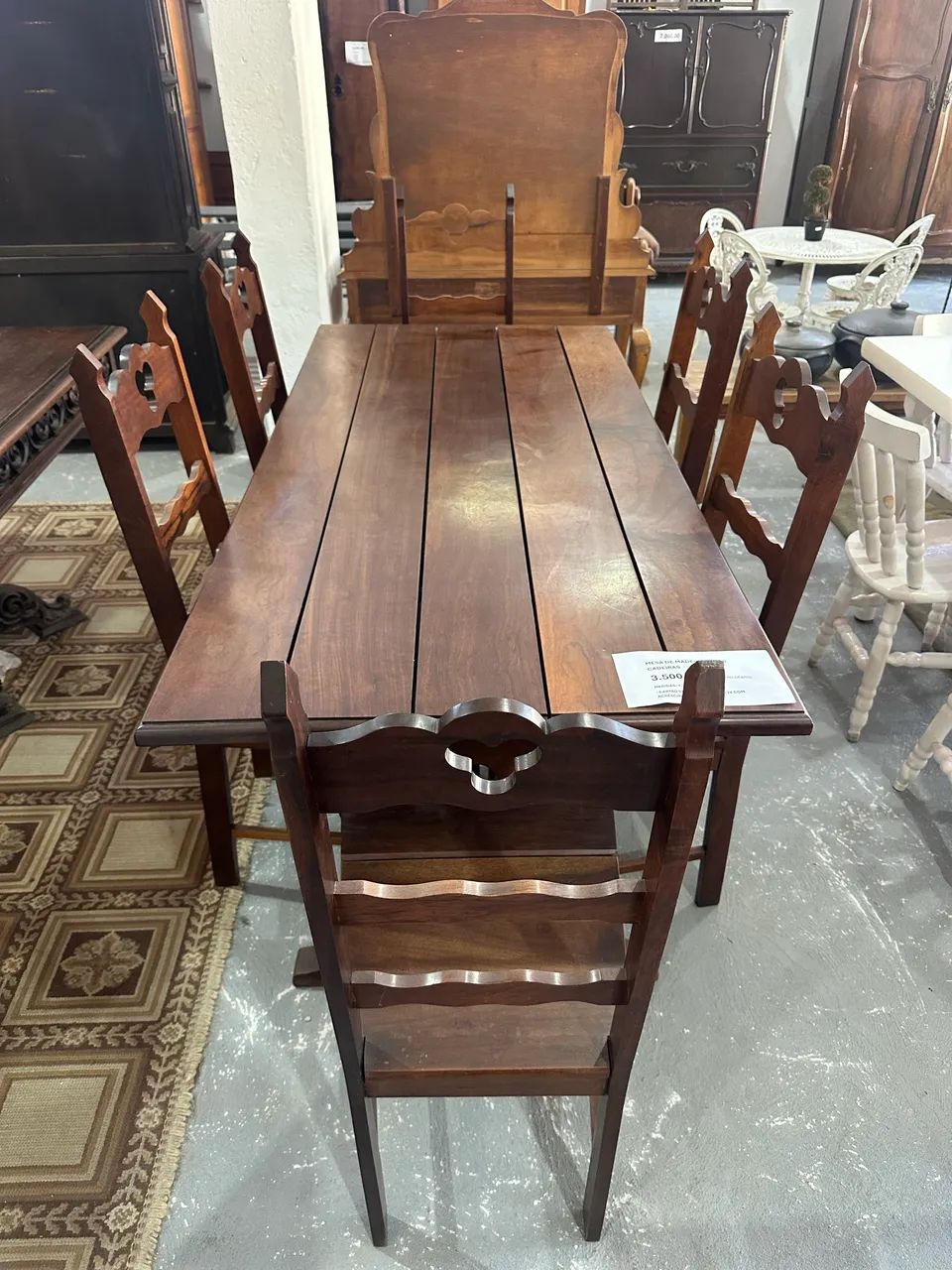 PROMOÇÃO - Mesa de madeira com 6 cadeiras  - Foto 3