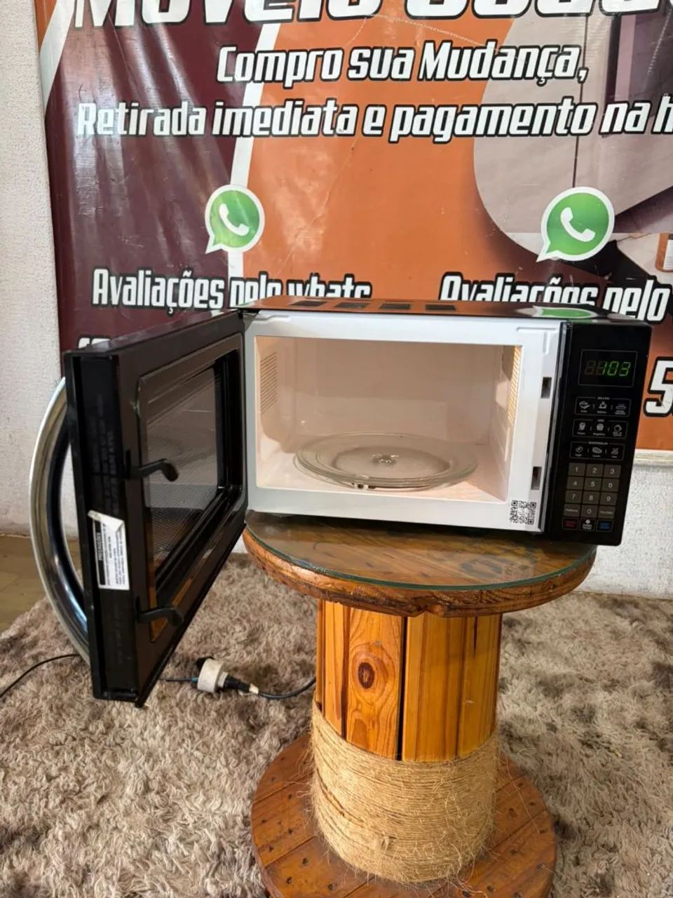 Micro ondas ótimo estado 21 litros funcionando perfeitamente ((ENTREGO GRATIS)) - Foto 3
