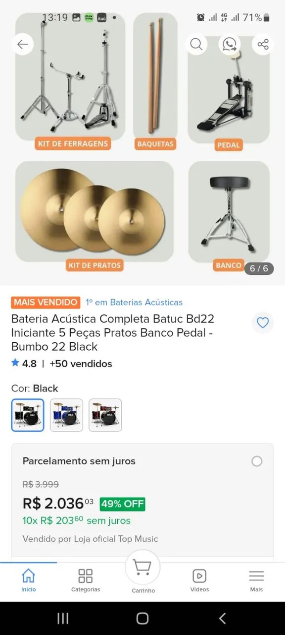 Bateria batuc profissional - Foto 5