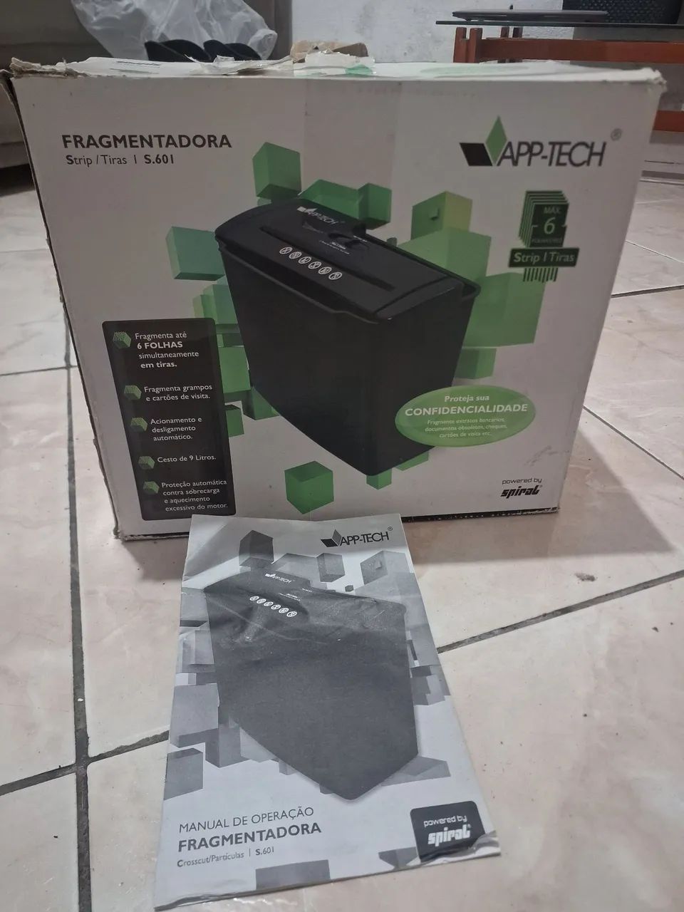 Fragmentadora de Papel App Tech