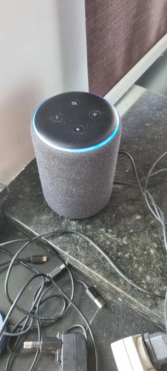 Alexa Echo Plus 3a Geração - Smart Speaker Cinza (Usado) - Foto 4