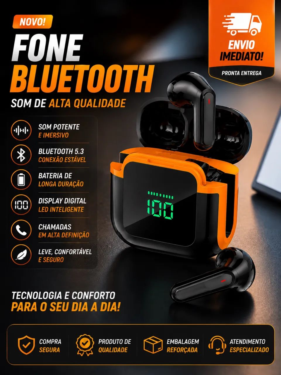 Fone Bluetooth Lehmox