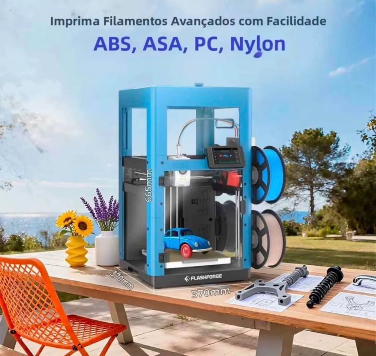 Kit enclausuramento fechamento ad5x Flashforge  - Foto 5