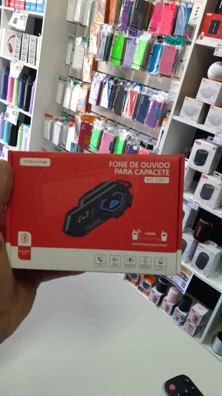 Fone Bluetooth para Capacete Tomate MT-C001