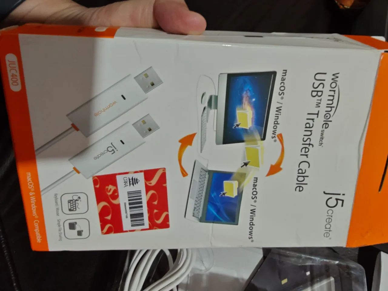 Cabo Usb J5create Juc100 Para Compartilhamento De Dados, Tec