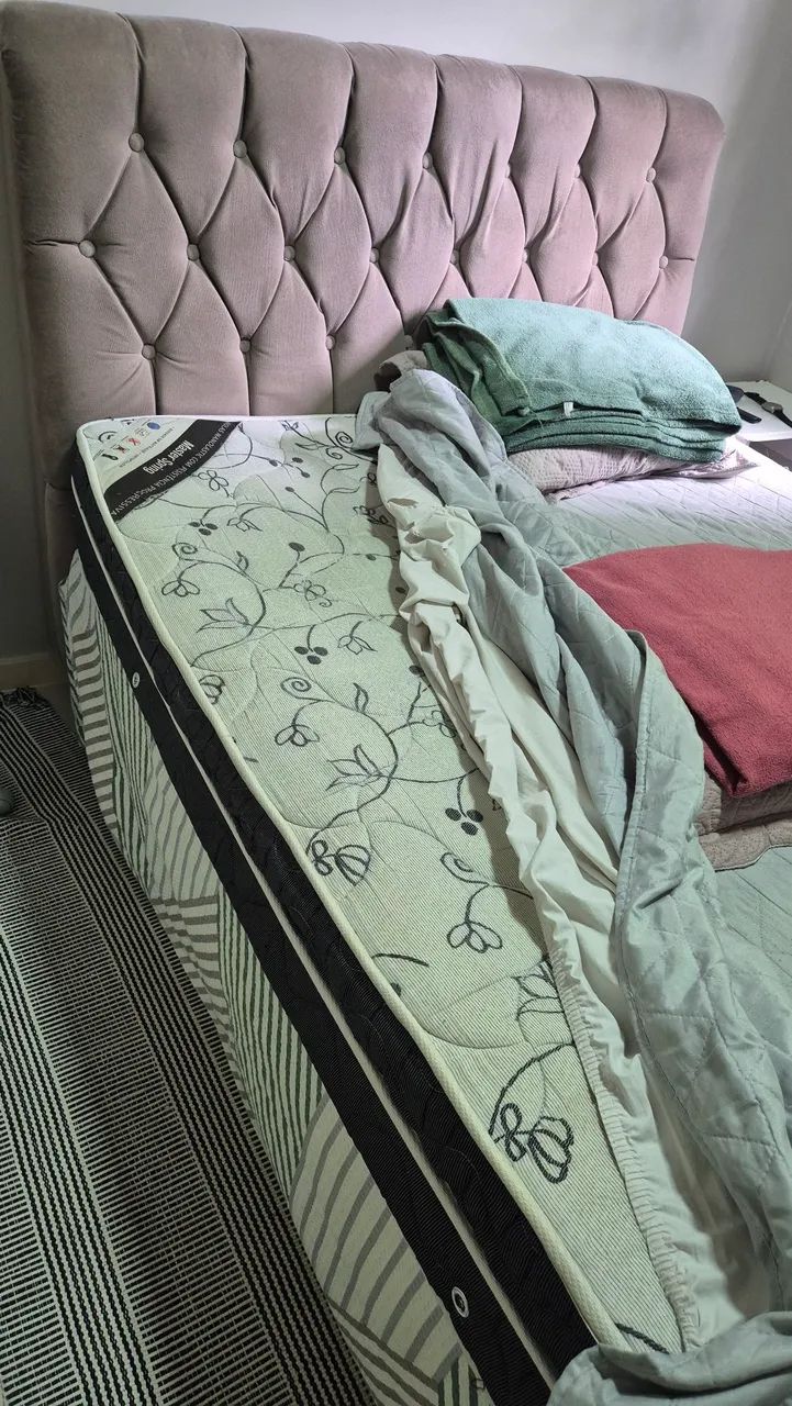 Vendo Cama casal e base bau - Foto 3