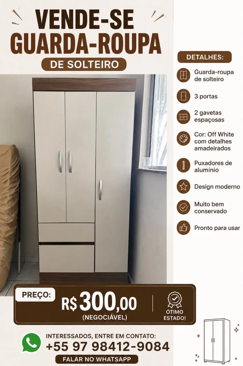 GUARDA-ROUPA de solteiro 
