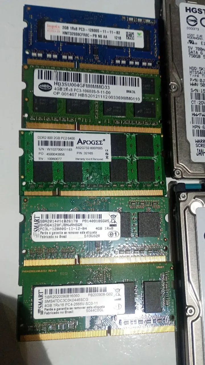Lote de HDs e memória ram 250$ - Foto 2