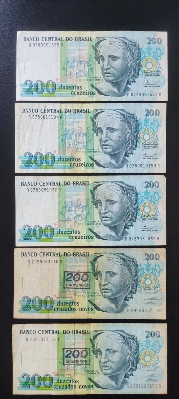 Cedulas de 200 cruzeiros