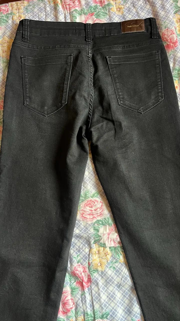 Calça Jeans Preta - 42 - Nova - Foto 2